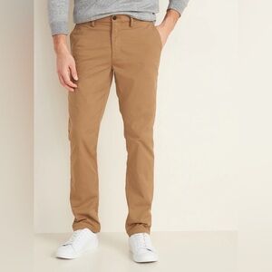 Old Navy 32X32 Men’s Slim Built-In Flex Ultimate Tech Chino Pants, Khaki, Chino